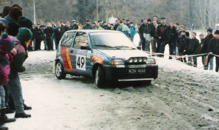 Jacek Sikora i Marek Kaczmarek - Fiat Cinquecento Abarth.
